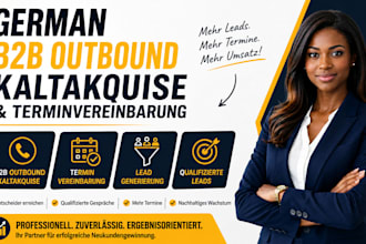 german b2b outbound kaltaquise and terminvereinbarung