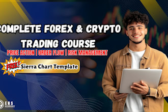 teach you a complete forex and crypto trading course
