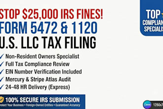file form 5472 and 1120 pro forma for foreign owned llc tax compliance