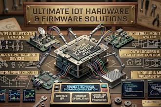 design iot hardware pcb firmware pcb layout for esp32 stm32 arduino and sensors