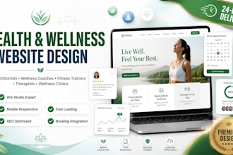 design a wix studio website for nutritionists, dietitians and coaches
