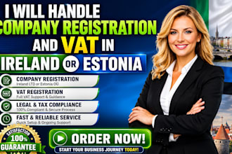 handle company registration and vat in ireland or estonia