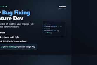 develop features or fix bugs in your 2d unity game