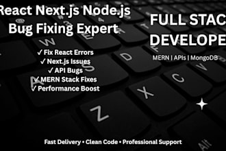 fix react nextjs nodejs bugs and errors