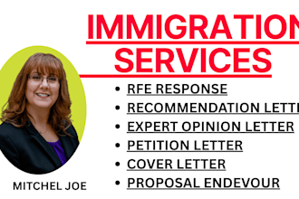 write expert opinion, recommendation letter for USA immigration