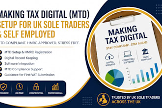 setup making tax digital mtd for UK self employed and sole traders