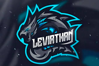 design awesome unique leviathan e sports mascot logo design service for company