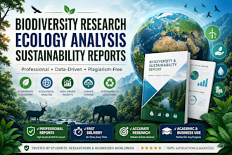 do biodiversity research, ecology analysis, environmental, sustainability report