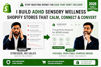 build adhd sensory wellness shopify store