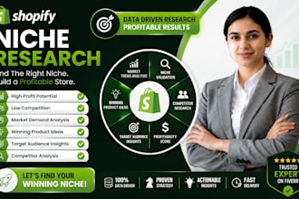 do professional shopify niche research to find profitable markets