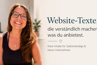 ich schreibe authentische website texte