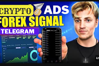 run active telegram ads to bring 800k active forex trader crypto forex promotion