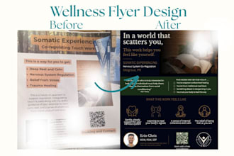 design a professional wellness flyer or poster