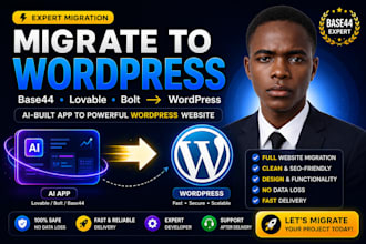 base44 migration to wordpress lovable bolt replit app wordpress migration