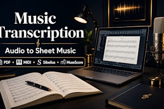 transcribe your music into professional, accurate sheet music