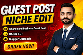 build finance and business backlinks via high da guest post
