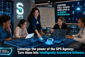 develop a custom full stack web application with ai agent integration