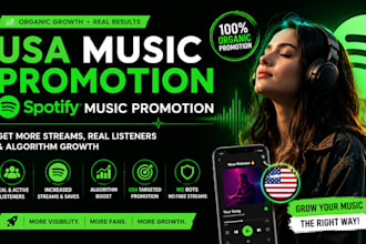 do USA music promotion, spotify music promotion