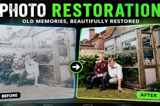 restore and enhance old blurry photos to HD quality