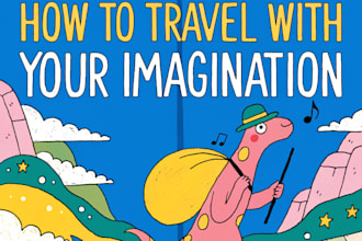 create children book illustration and children book cover