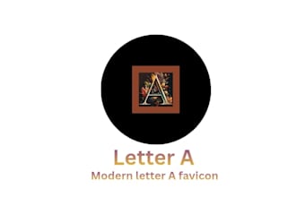 design modern favicon and website icon