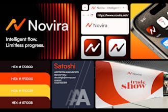 create a professional brand style guide and brand identity