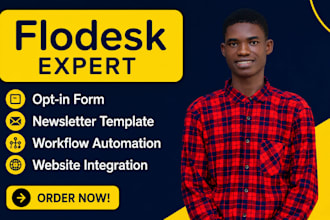 set up flodesk email marketing, forms, workflows, and newsletters
