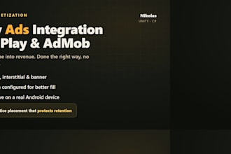 integrate ads into your 2d unity game with levelplay or admob