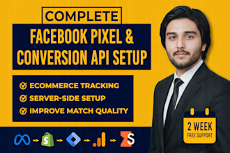 setup meta pixel, facebook pixel, conversion API and server side tracking