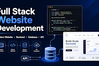 build a complete website with backend