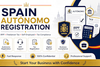 register your spain autónomo and help with irpf tax compliance