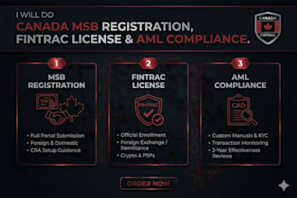 do canada msb registration, fintrac license, and aml compliance