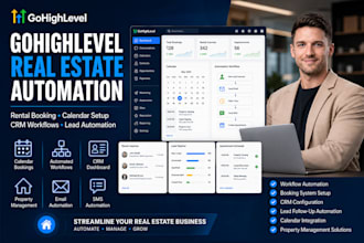 setup gohighlevel real estate rental booking automation calendar and workflows