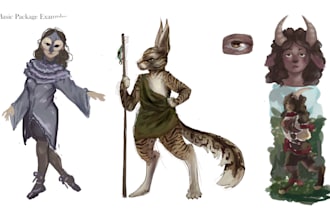 draw your dnd and other tabletop rpg character