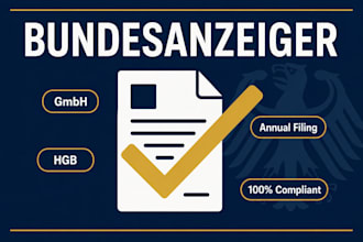 prepare and submit your bundesanzeiger annual financial statement filing