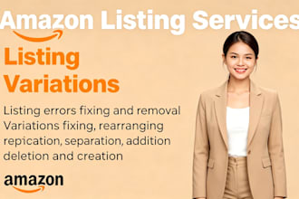 create amazon listings, fix variations issue