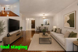 create realistic virtual staging for vacant property photos