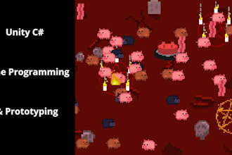 build a 2d game prototype or mechanic in unity