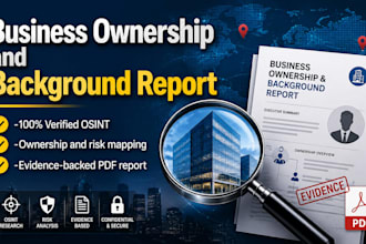 conduct corporate due diligence and osint background research