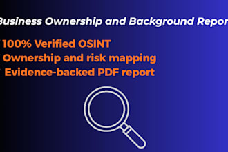 do a corporate background check and due diligence report
