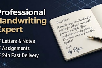 design hand writing assignment job and letters