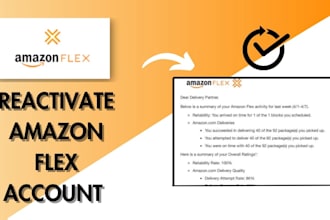 do uber reactivation, amazon flex reactivation, spark reactivation and lyft