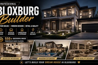build luxury bloxburg mansions in roblox with custom interiors