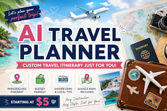 create a personalized travel itinerary for your trip