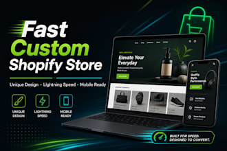 build a fast custom shopify ecommerce website