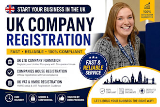 do UK company registration with registered office address and hmrc setup