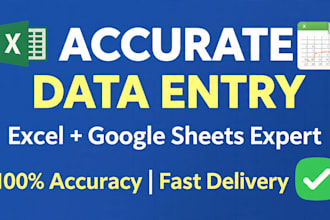 do accurate data entry and excel spreadsheet work