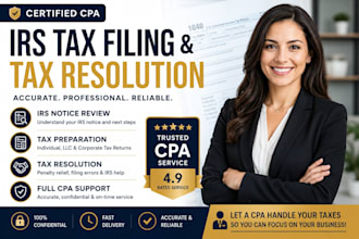review irs notices, penalties and provide expert tax