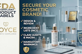 design and review fda compliant product labels for cosmetics