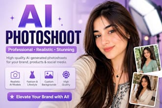 do realistic ai photoshoot of your products
